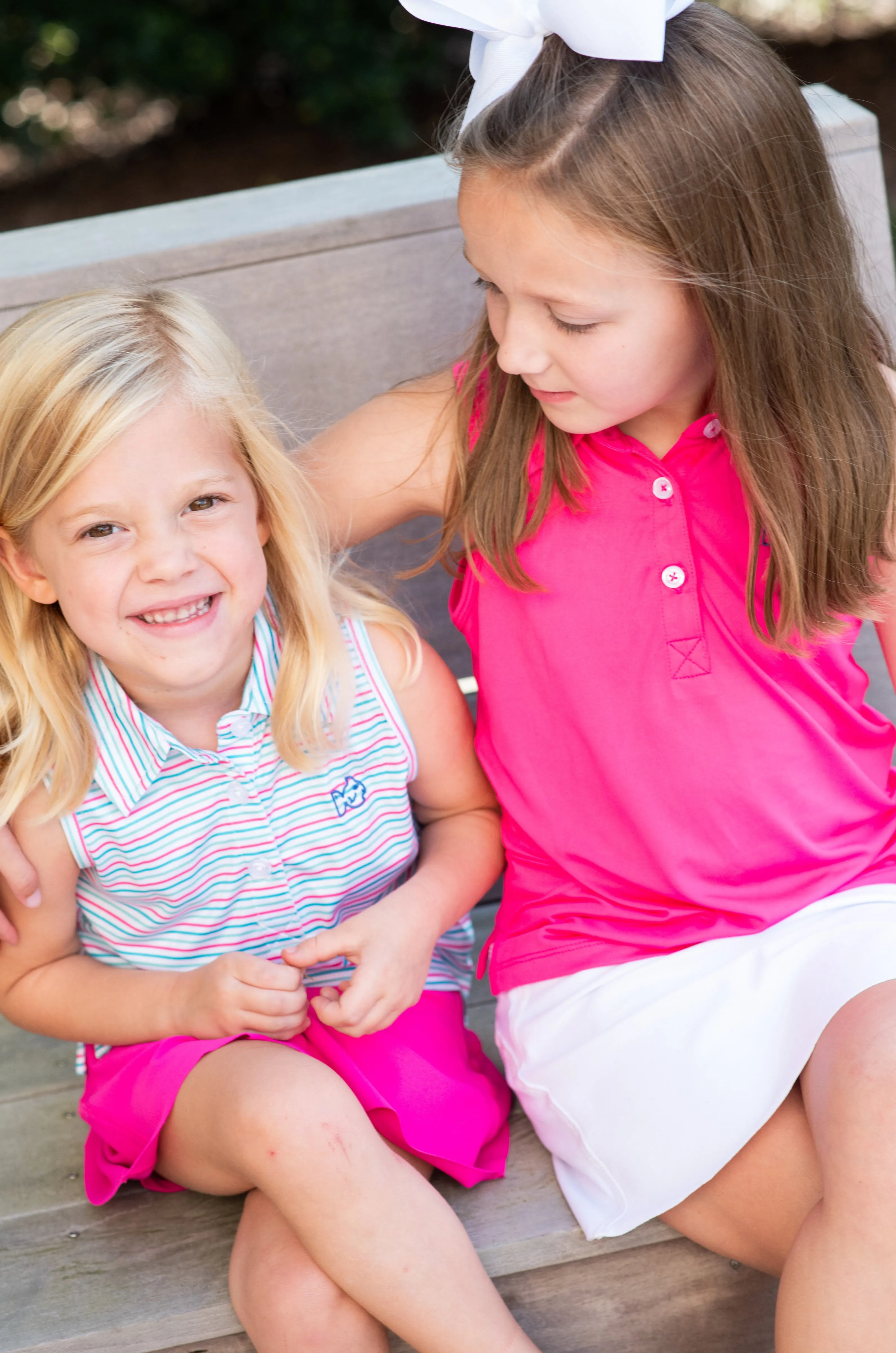 Sleeveless Pro Performance Polo in Candy Stripe