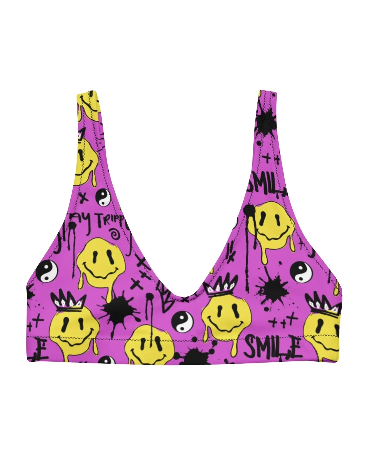 Bra Top Smile Splatter