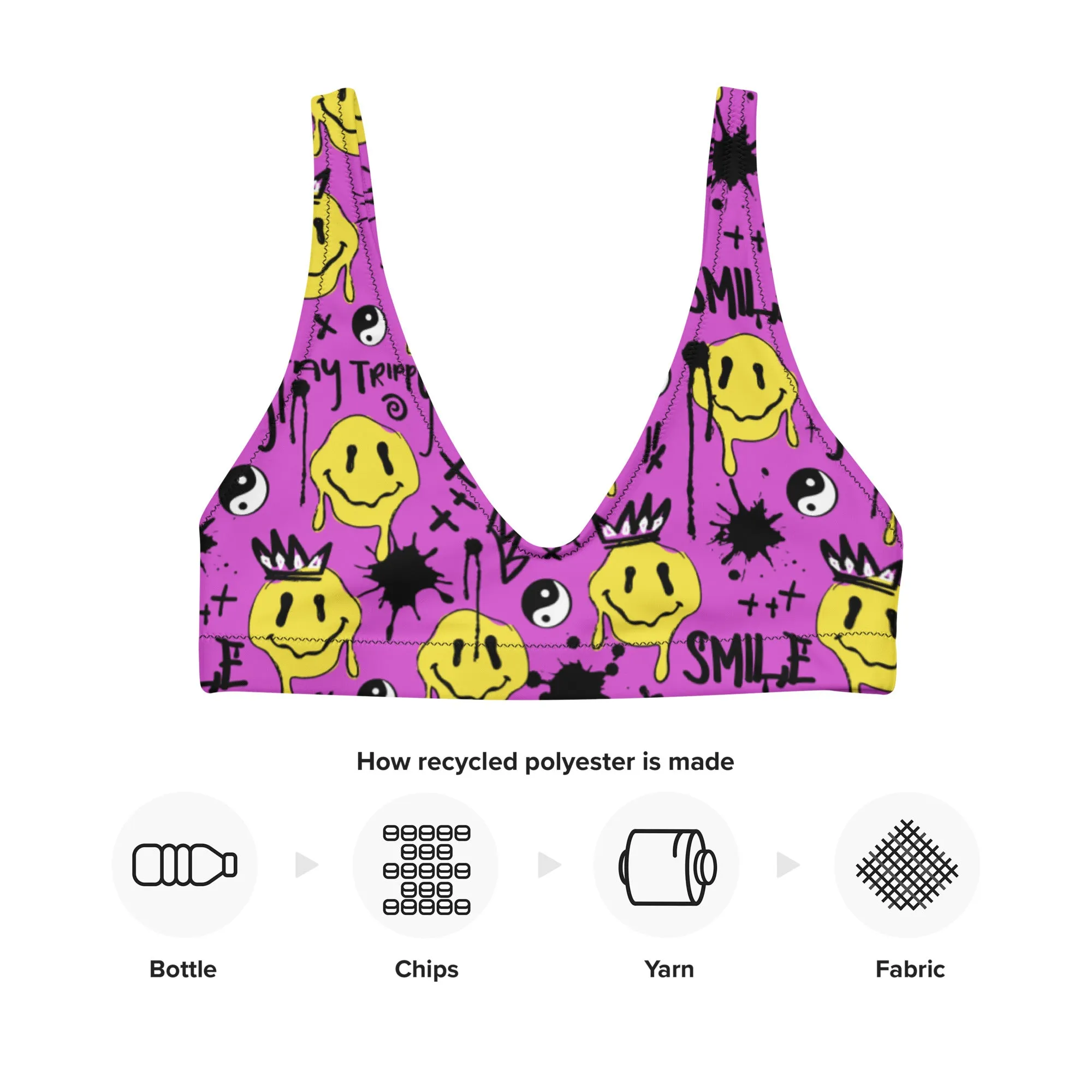 Bra Top Smile Splatter