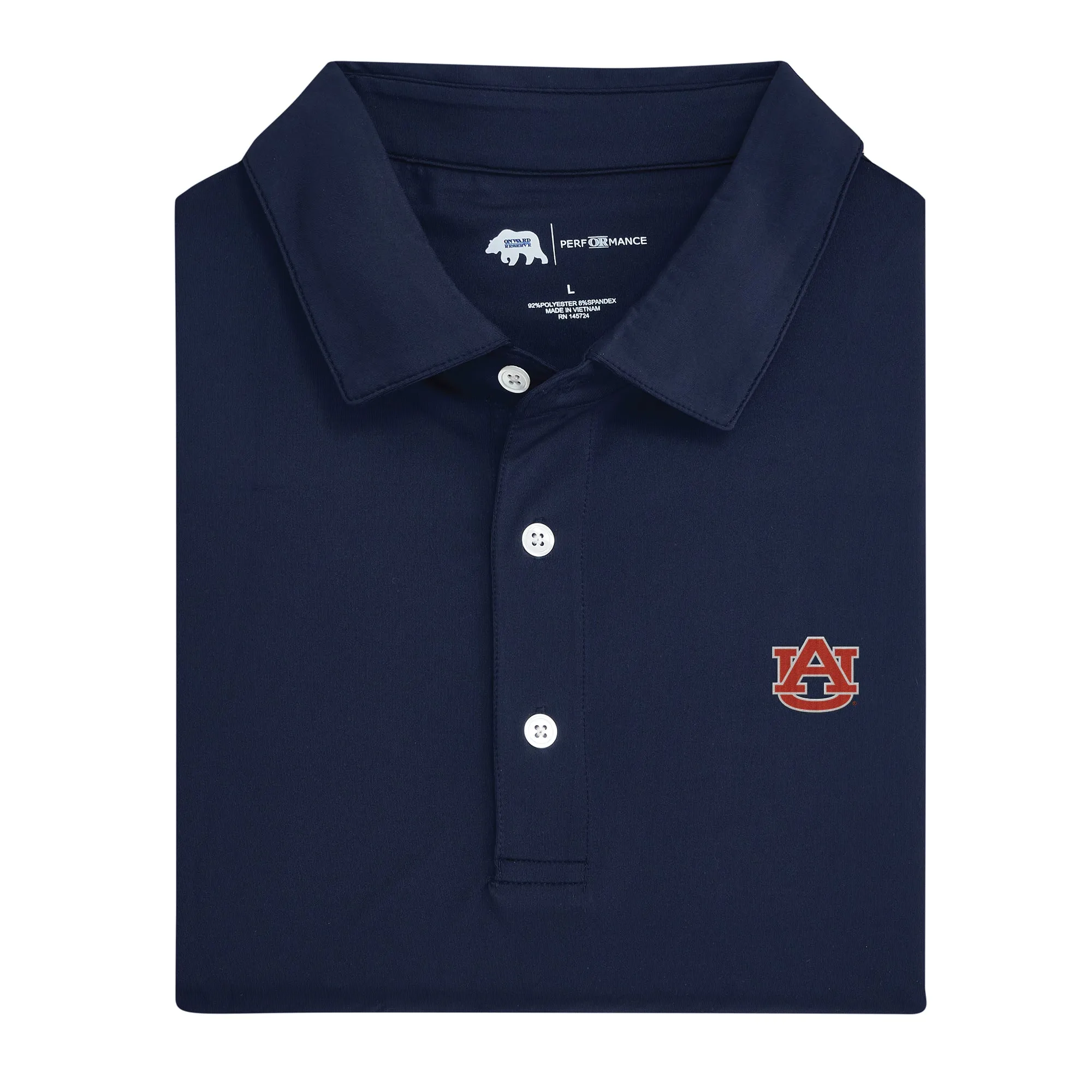 Solid Auburn Performance Polo