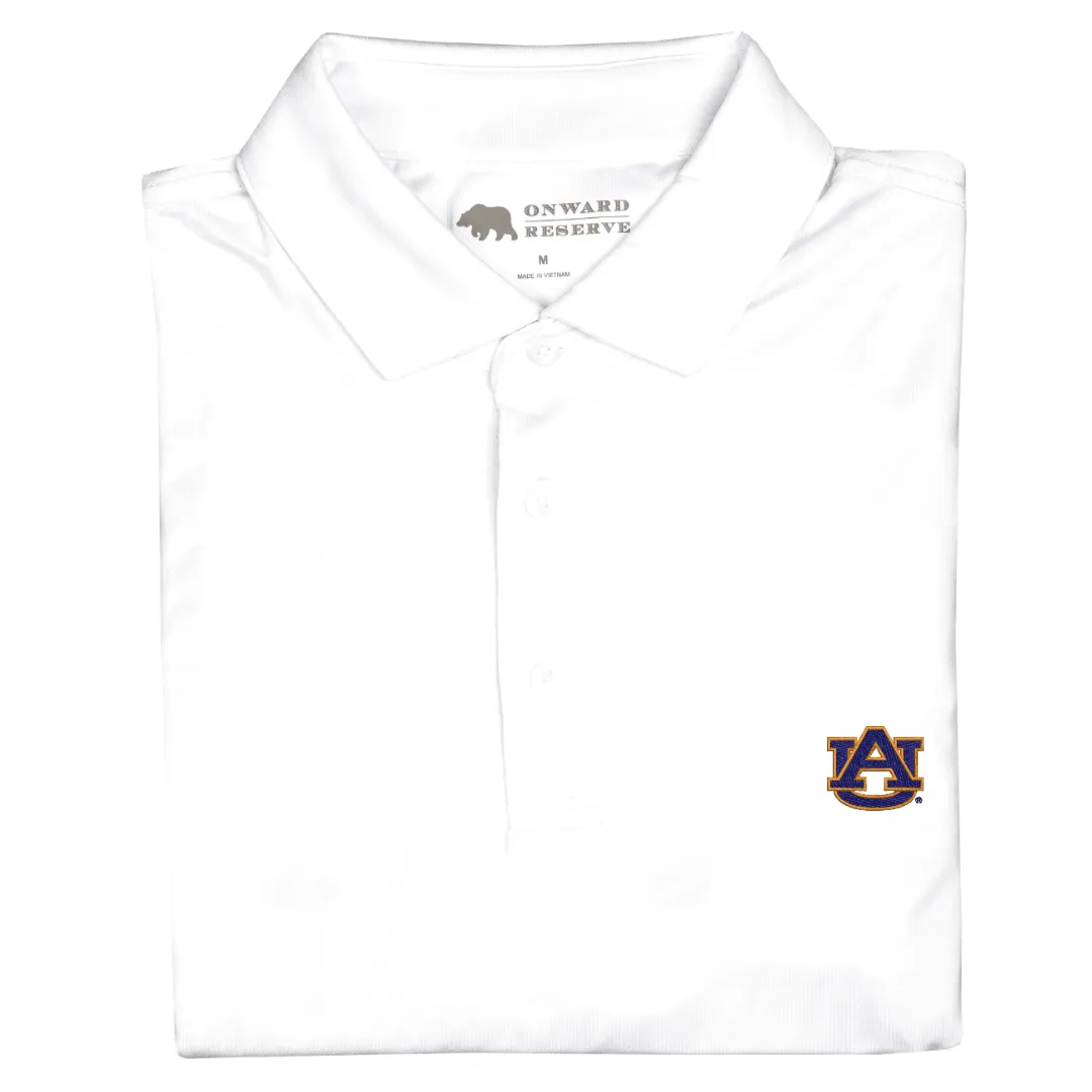 Solid Auburn Performance Polo