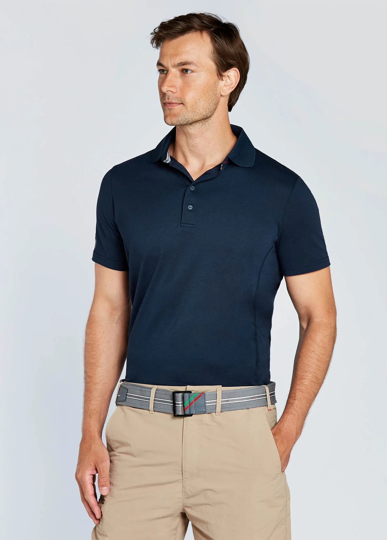 Sorrento Mens Short-sleeved Polo - Navy