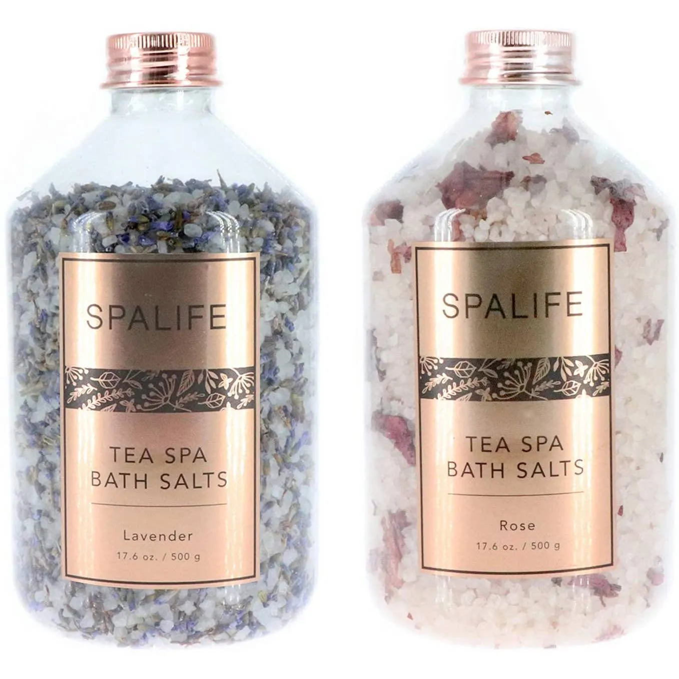 SPALIFE Petal-Infused Effervescent Mineral Bath Salts Set