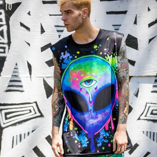 Splatter Alien Men's Muscle Tank