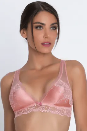 Non-Wired Silk Triangle Bra