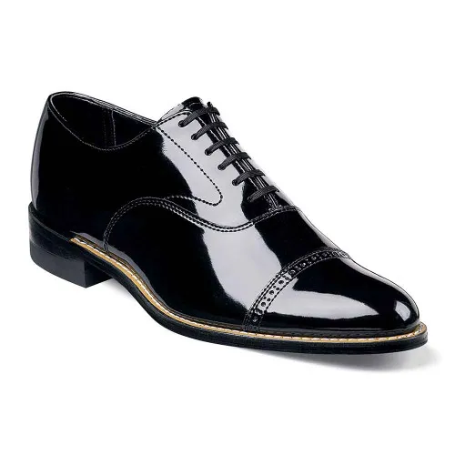 Stacy Adams Concorde Black Patent Cap Toe Oxfords