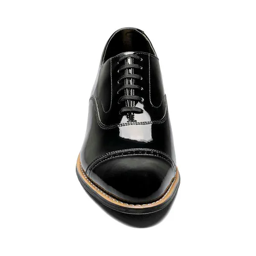 Stacy Adams Concorde Black Patent Cap Toe Oxfords