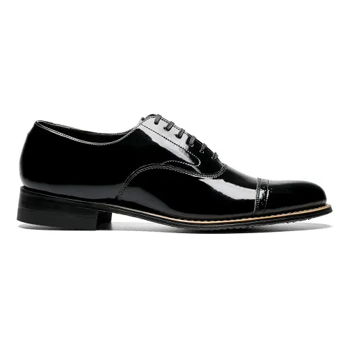 Stacy Adams Concorde Black Patent Cap Toe Oxfords