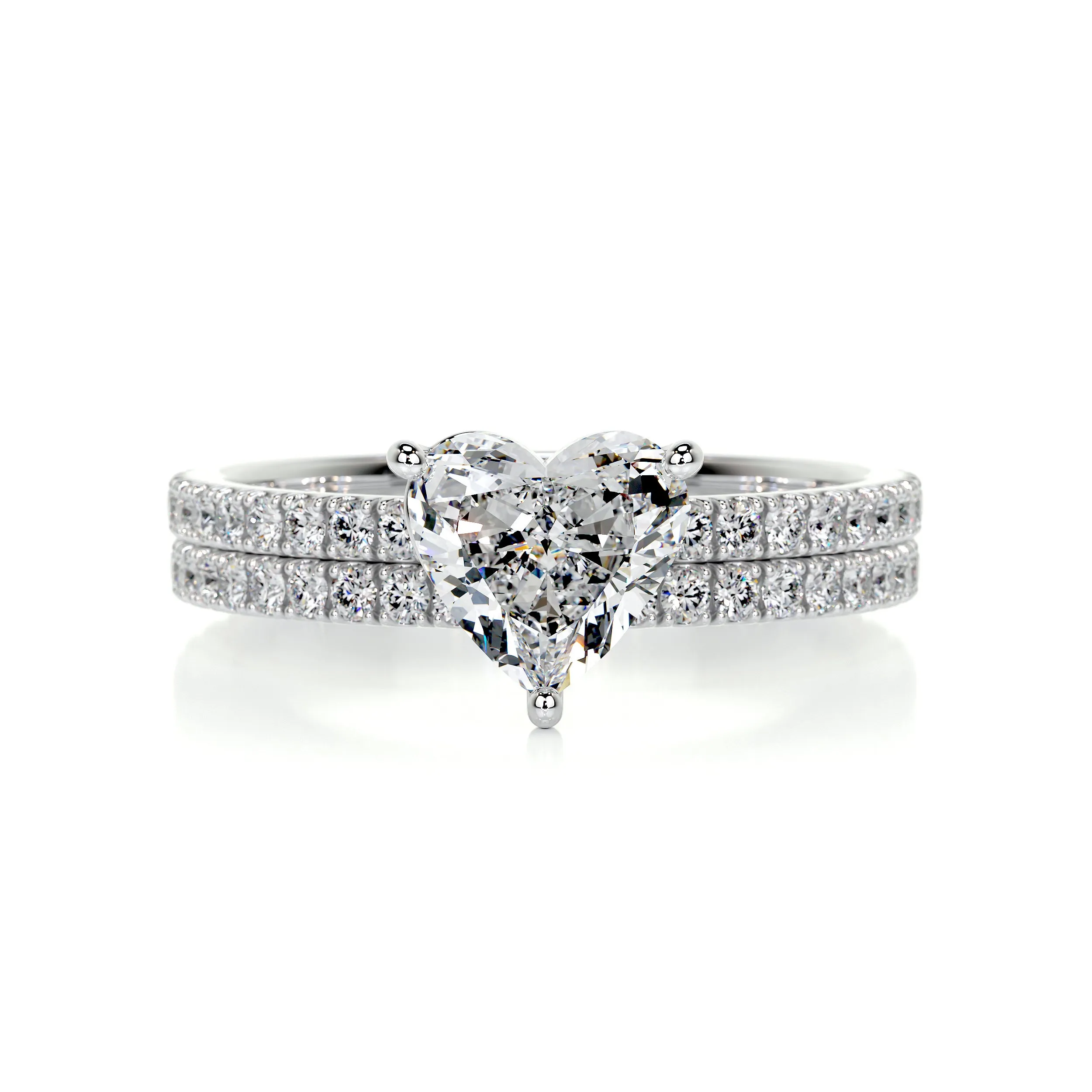 Stephanie Diamond Bridal Set -14K White Gold