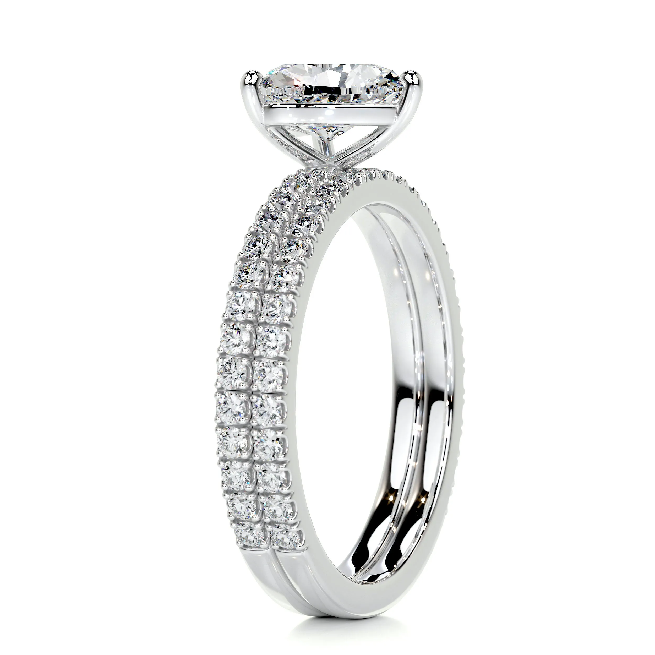 Stephanie Diamond Bridal Set -14K White Gold