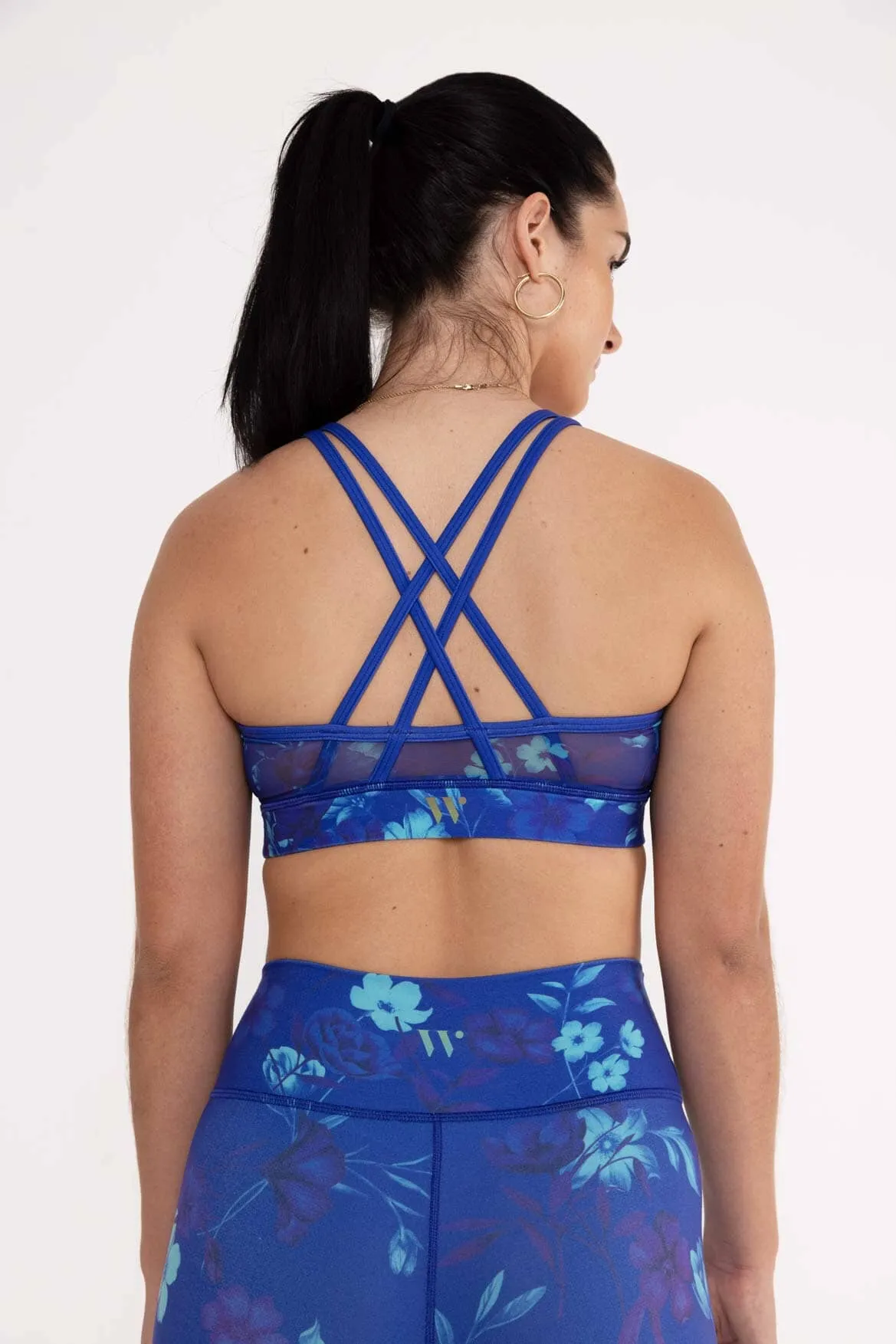 Strappy Bra Royal Flowers