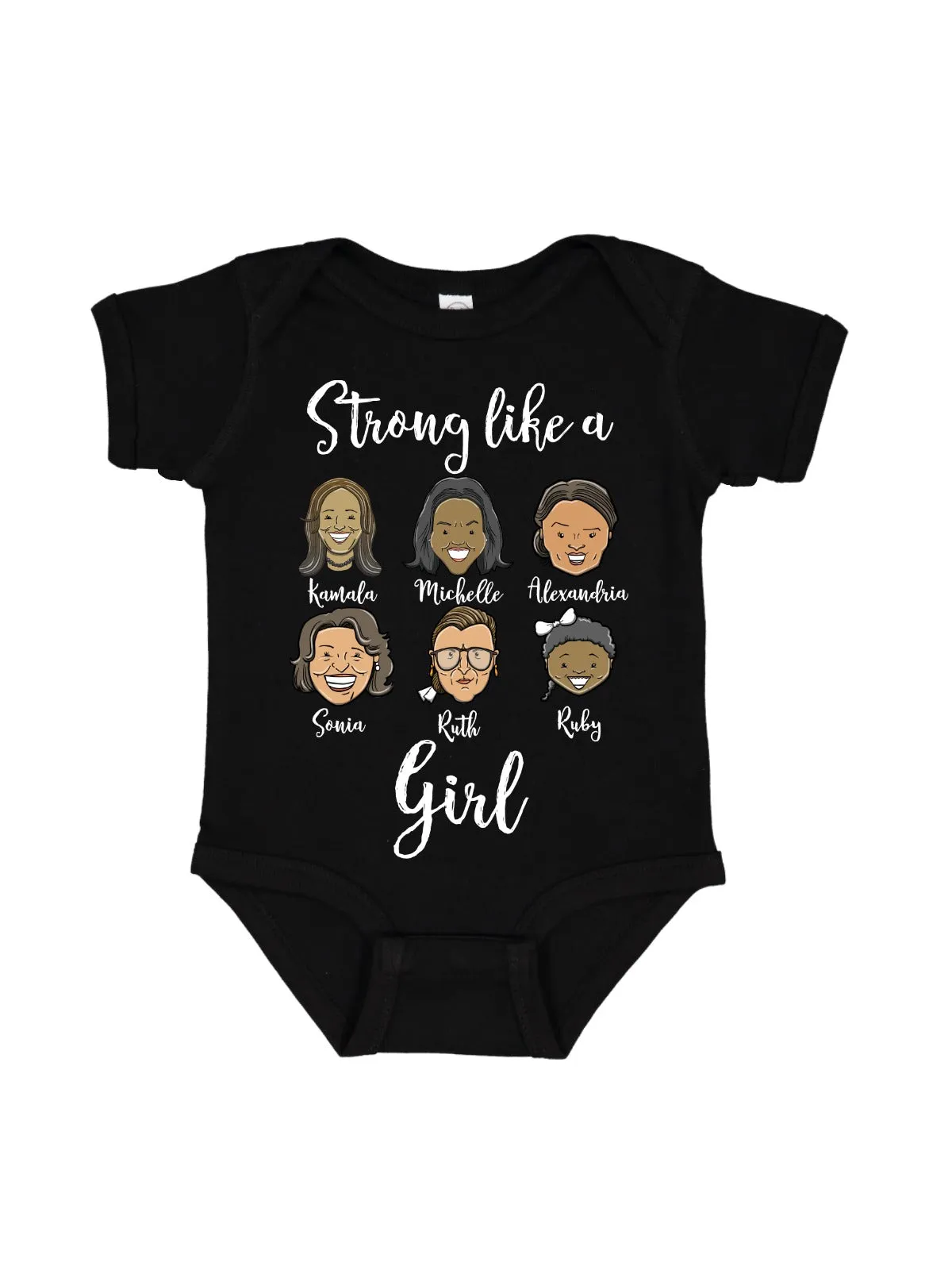 Strong like a Girl Faces Tee