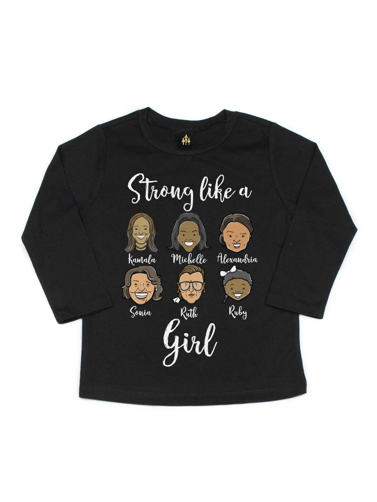 Strong like a Girl Faces Tee