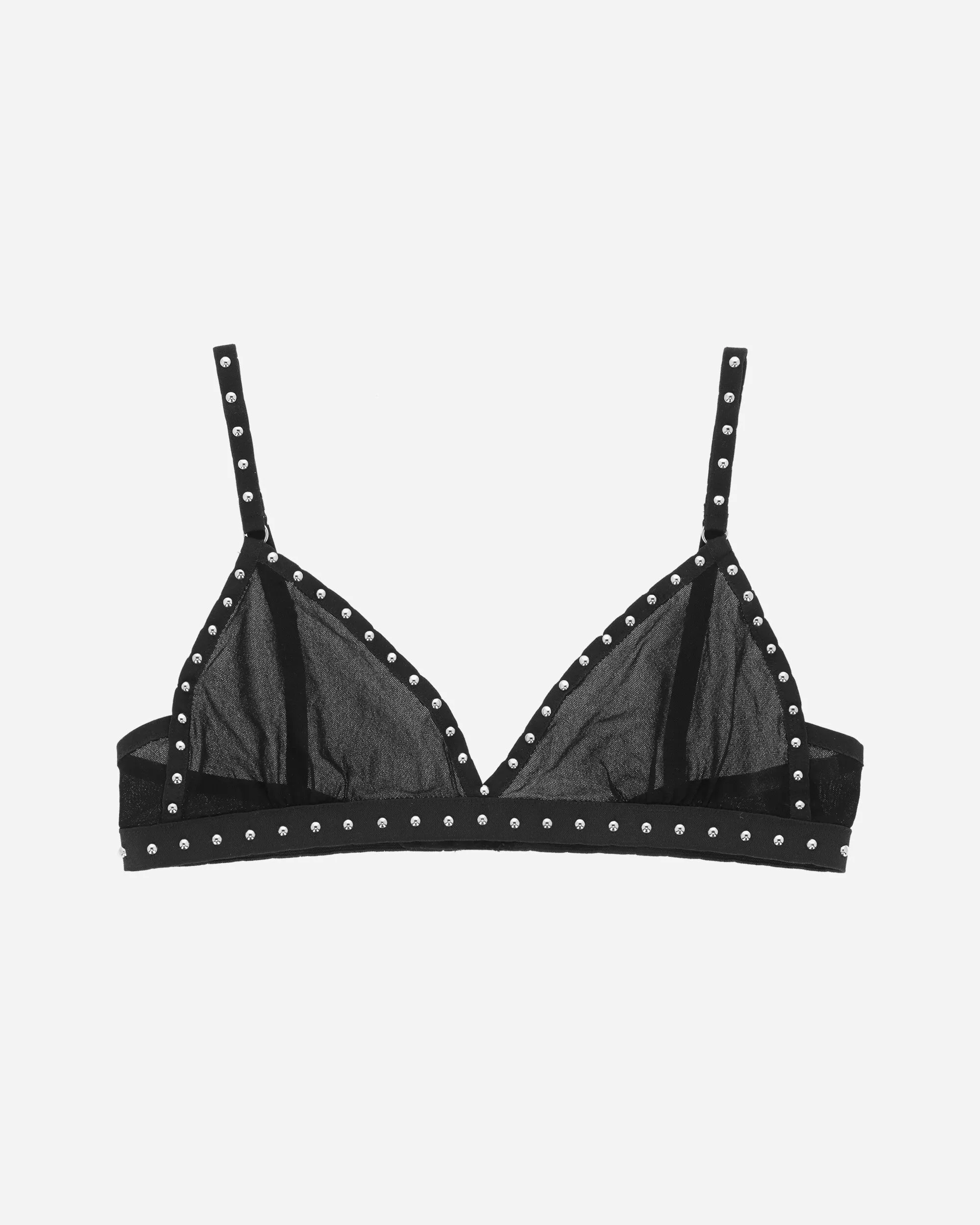 Studded Bra Black