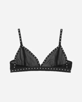 Studded Bra Black