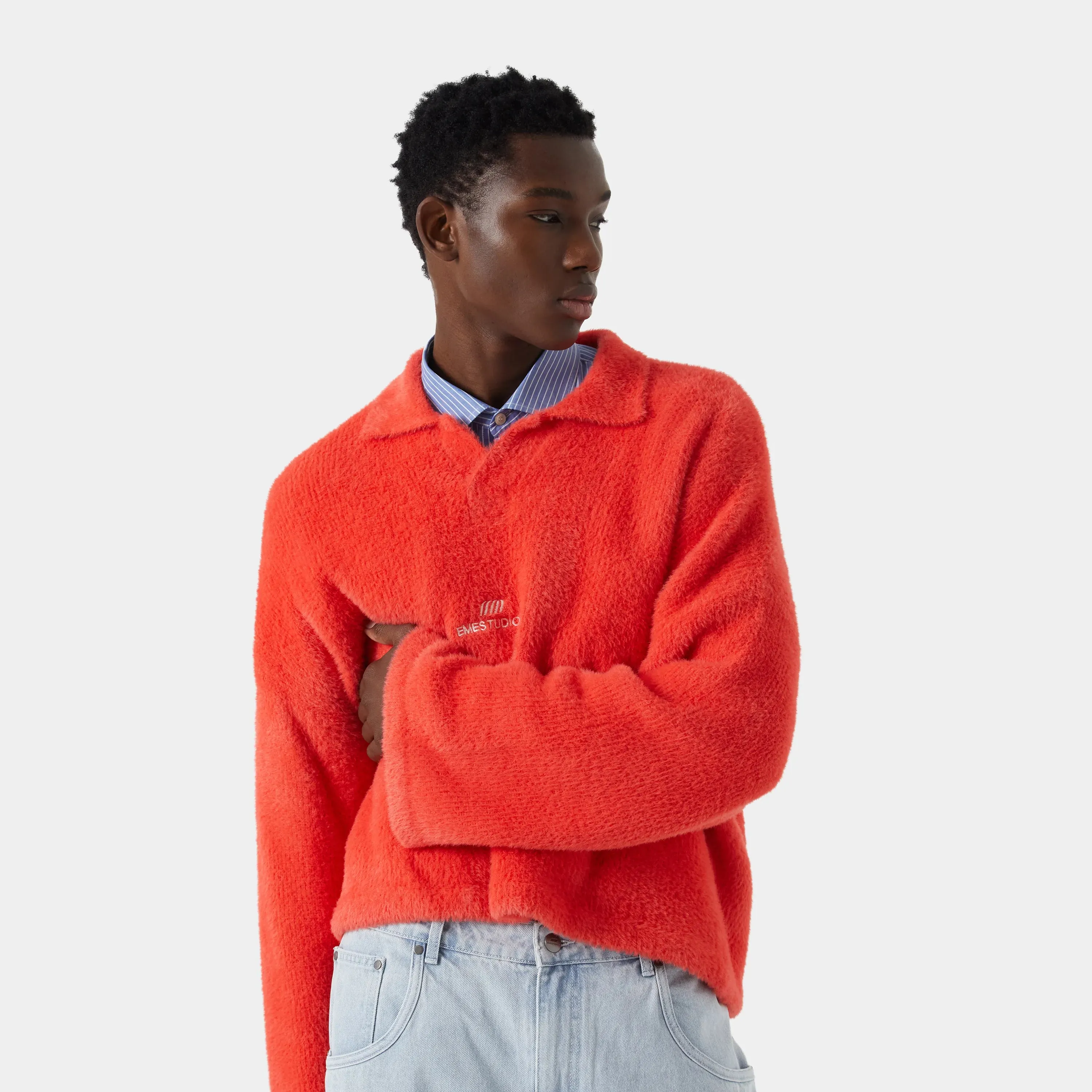 Sully Cherry Brushed Knitted Polo