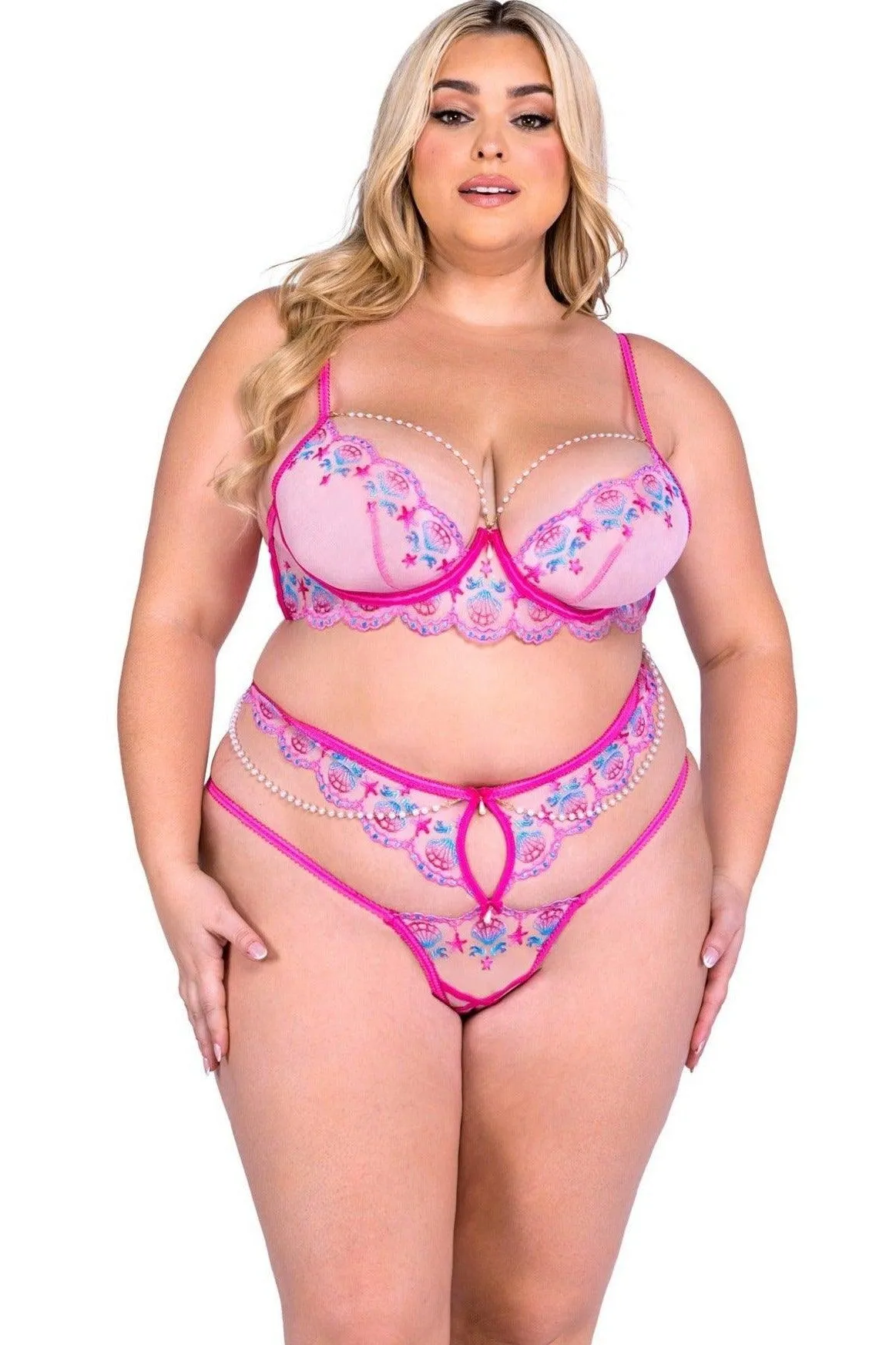 2-Piece Bra Set with Sultry Siren Design