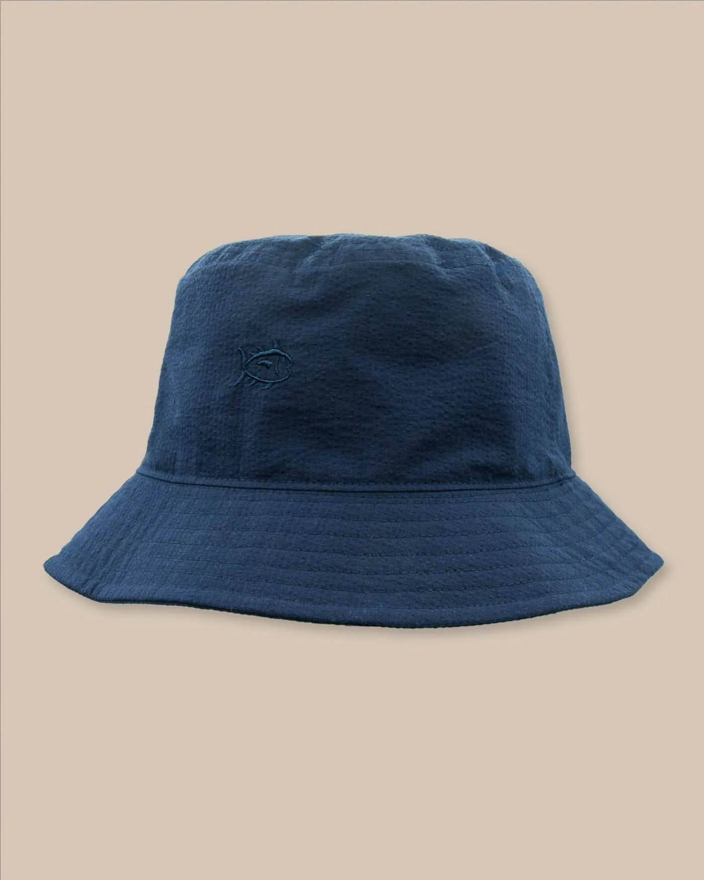 Sun Washed Seersucker Bucket Hat