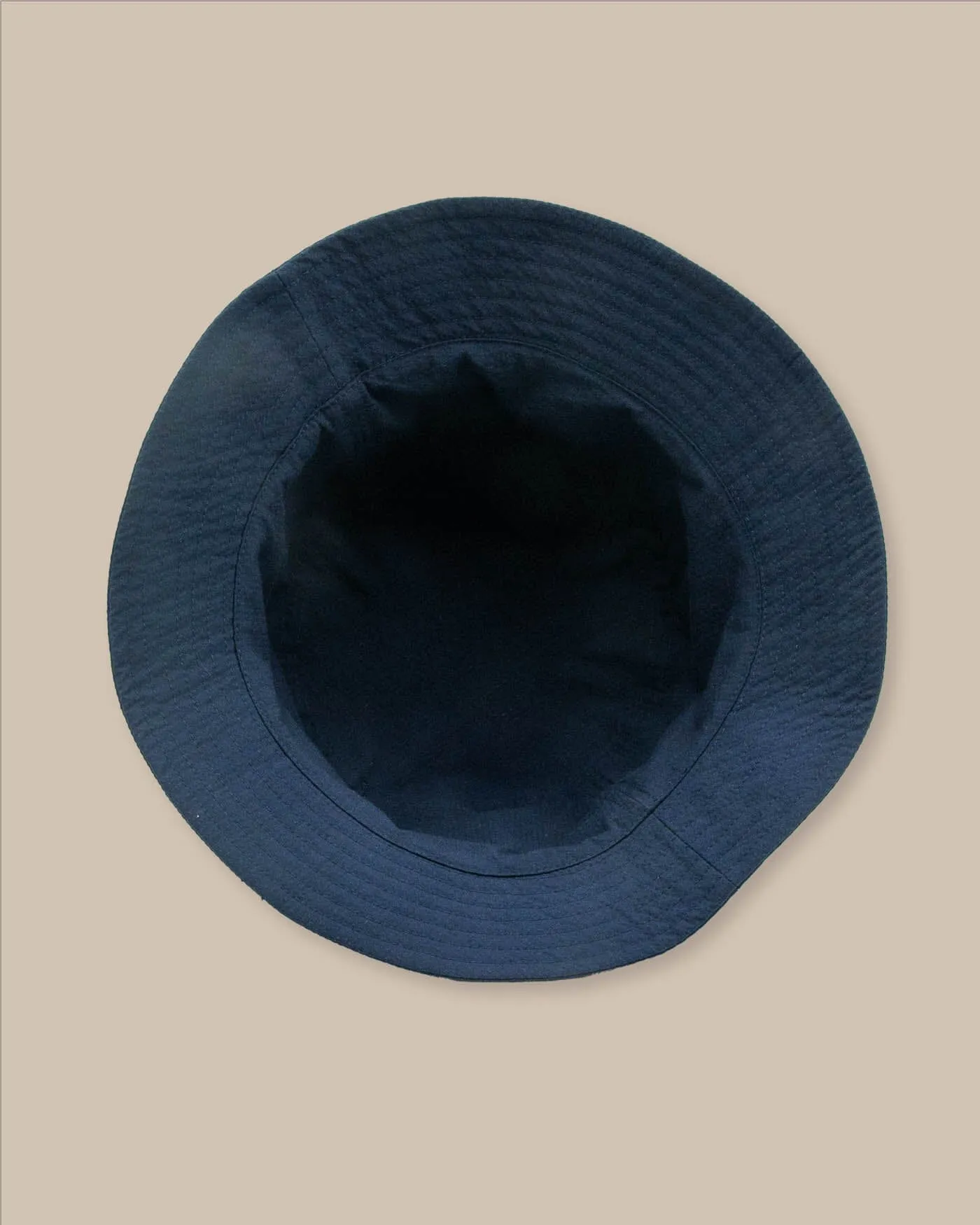 Sun Washed Seersucker Bucket Hat