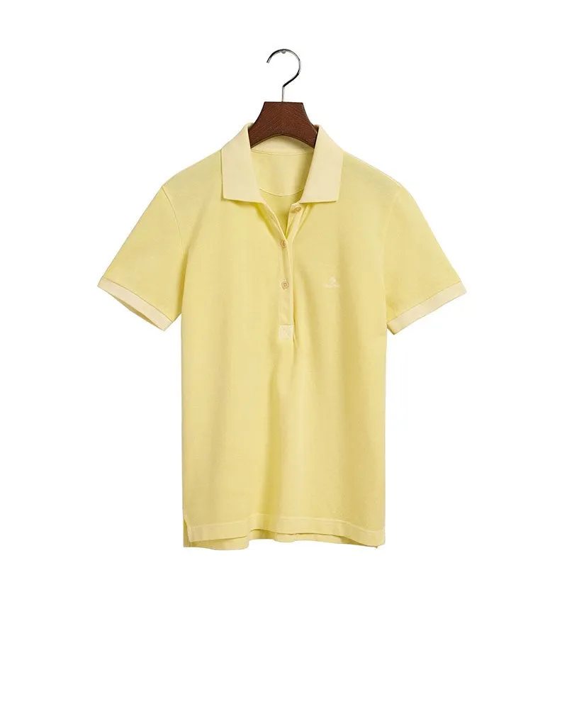 Sunfaded Lemonade Yellow Piqué Polo Shirt