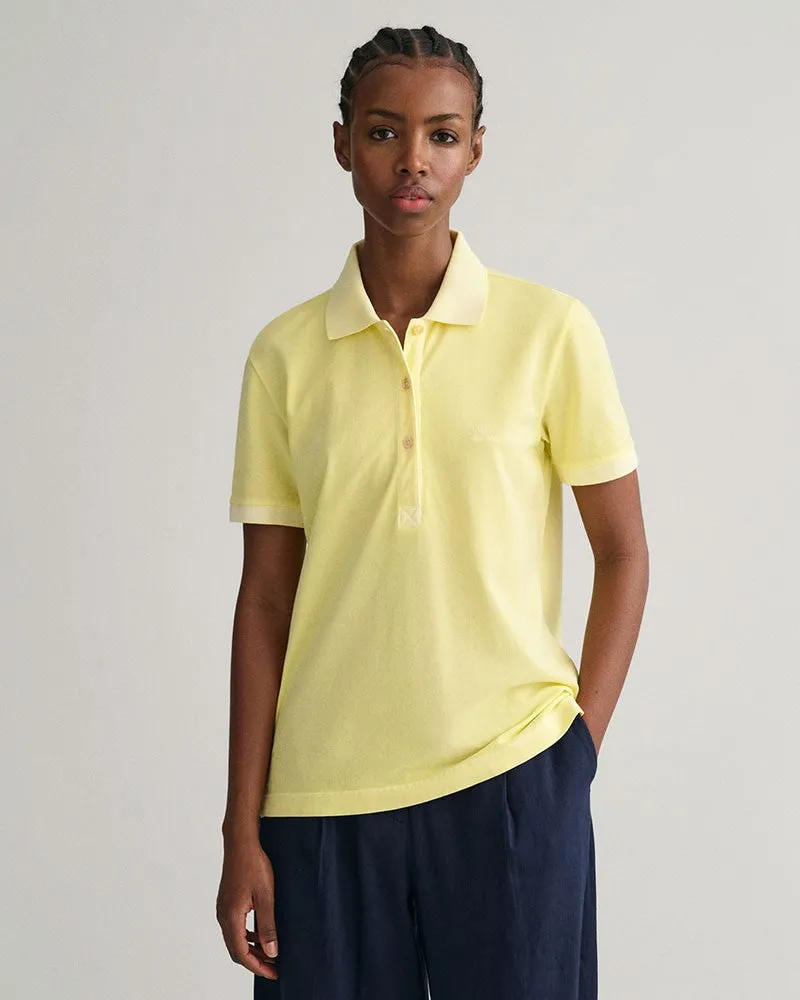 Sunfaded Lemonade Yellow Piqué Polo Shirt