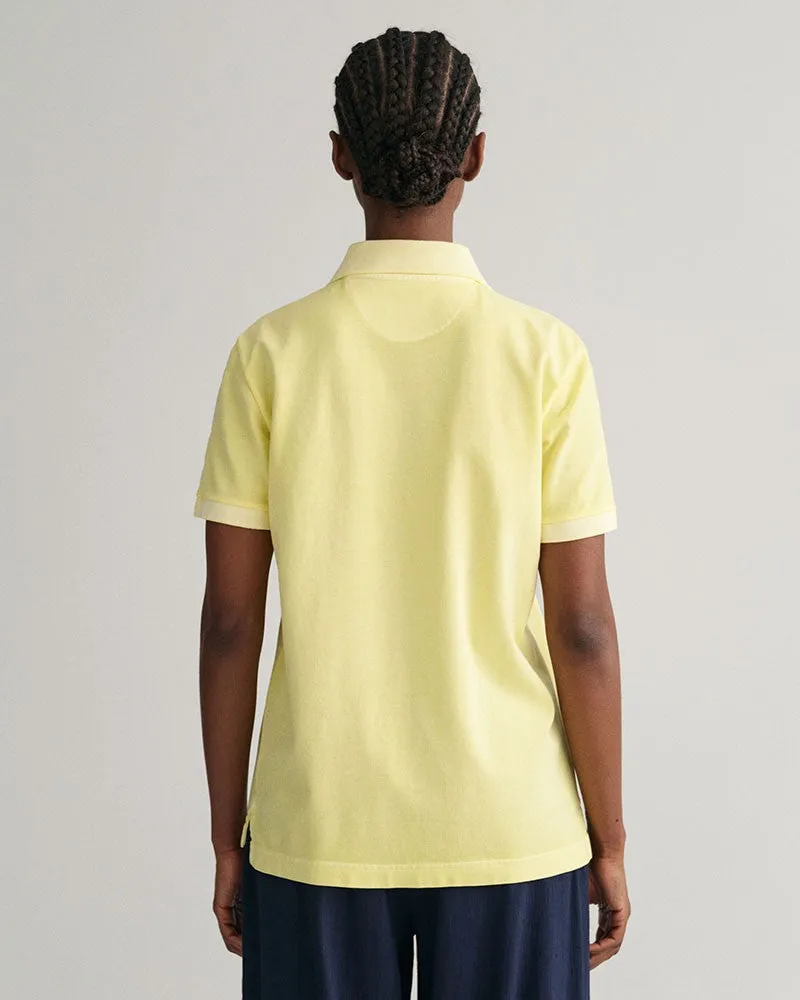 Sunfaded Lemonade Yellow Piqué Polo Shirt