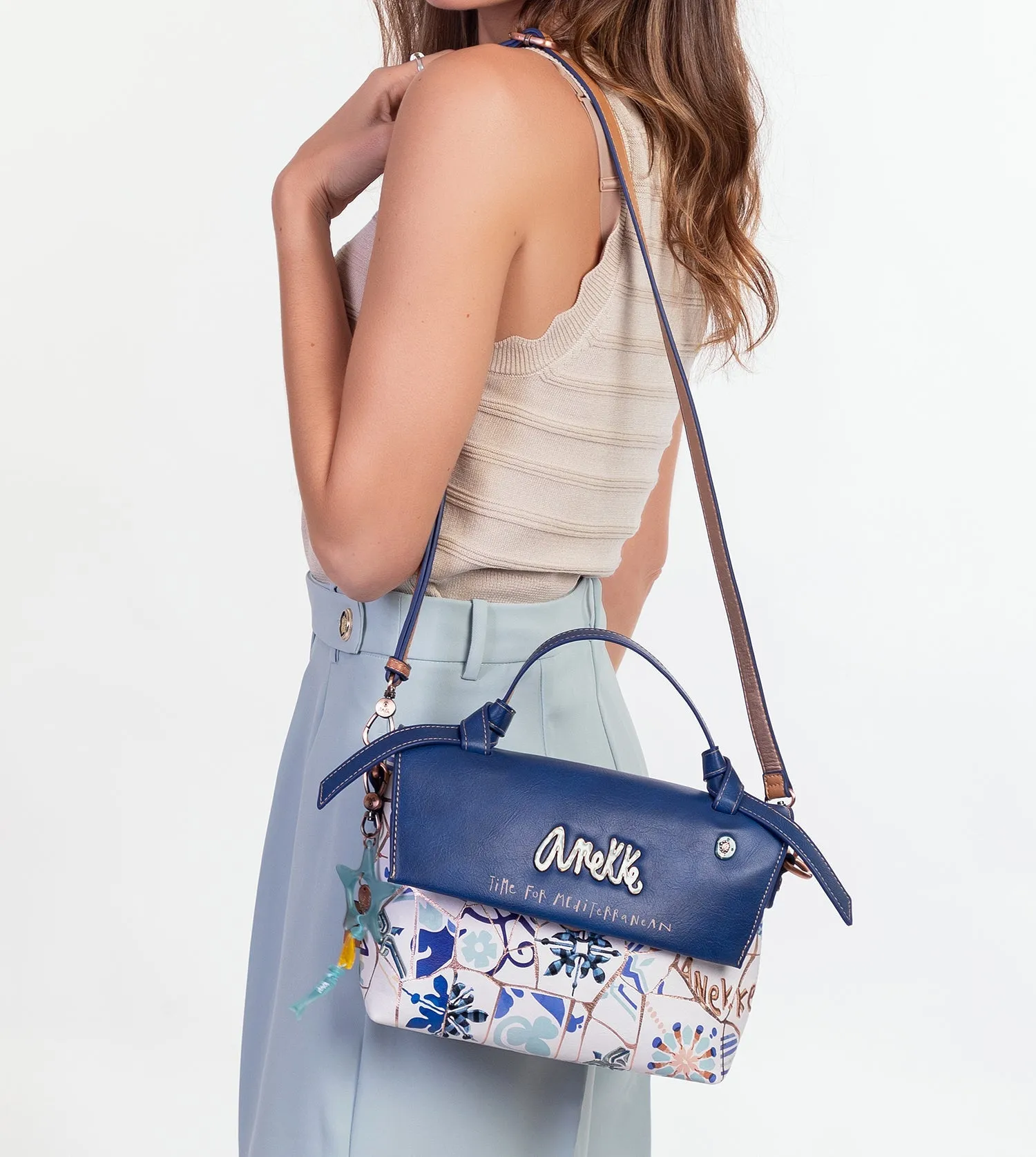 Sunrise Flap shoulder bag with shoulder strap