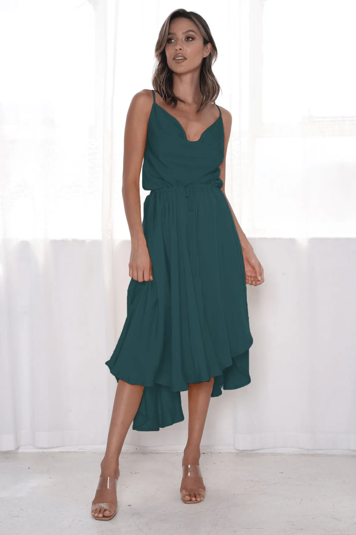 Green Sunshine Midi Dress