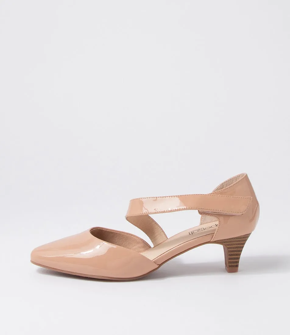 SUPERSOFT Laurie2 Natural Patent Leather Heels