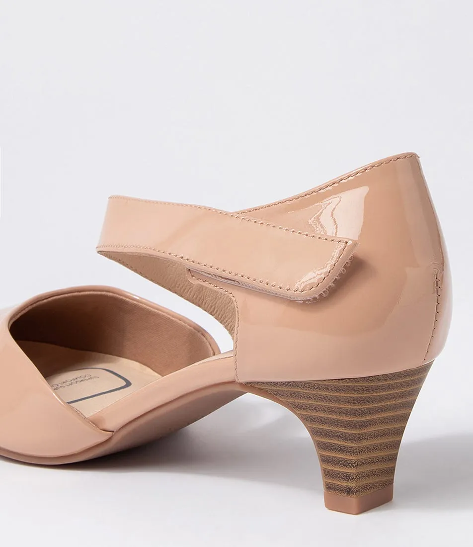 SUPERSOFT Laurie2 Natural Patent Leather Heels