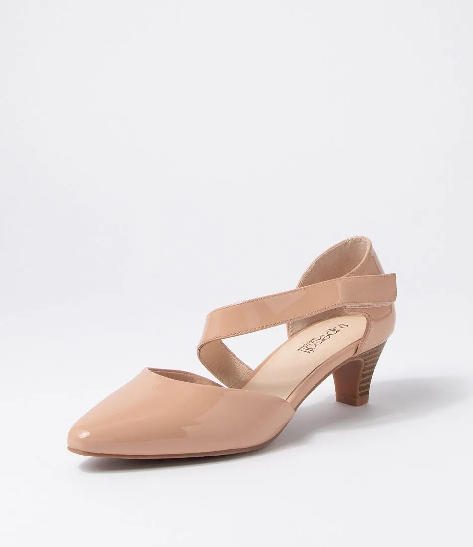 SUPERSOFT Laurie2 Natural Patent Leather Heels