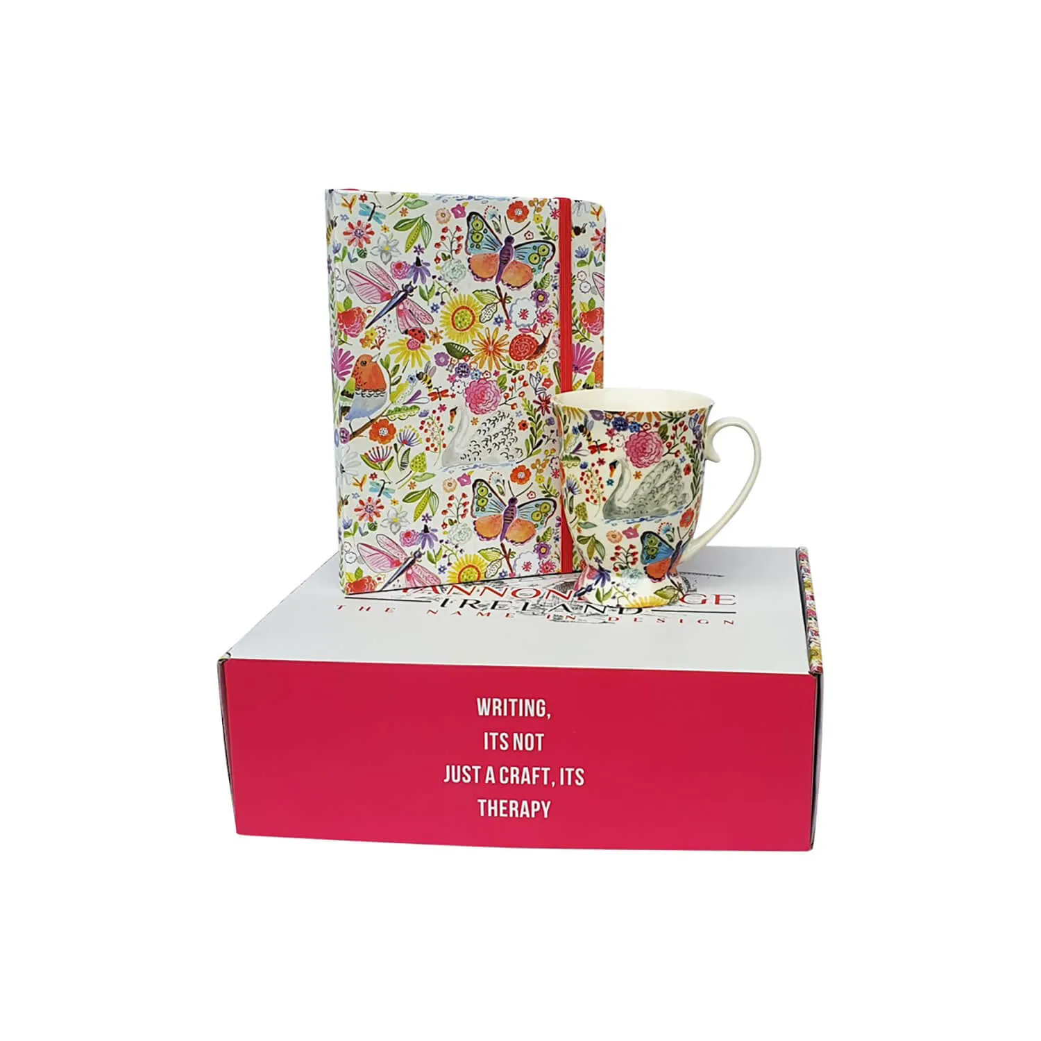 Swan Garden Mug & Journal Set