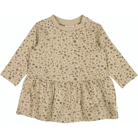 Sweat Dress Tascha - gravel spruce and cone