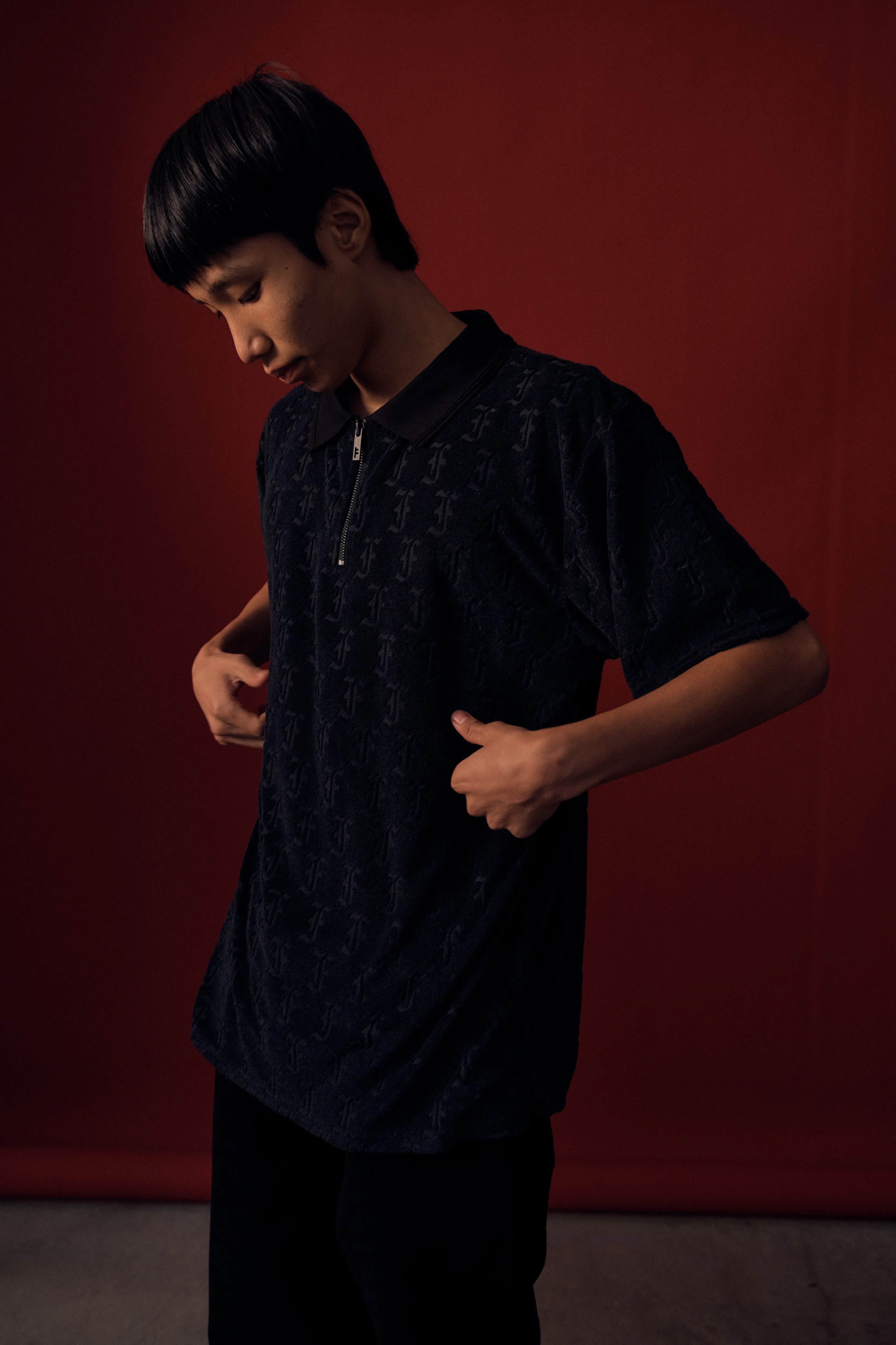 SYNOPTIC POLO // BLACK