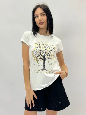 T-shirt with Tree Print