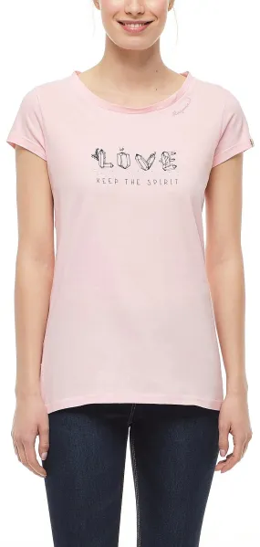 T-Shirt Ragwear Mint Crystal Organic - 4063/Light Pink - women´s