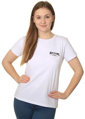 T-Shirt Rip Curl Day Break Standard - White - women´s