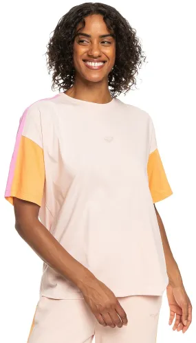 T-Shirt Roxy Essential Energy Cblock - MEK0/Peach Whip - women´s