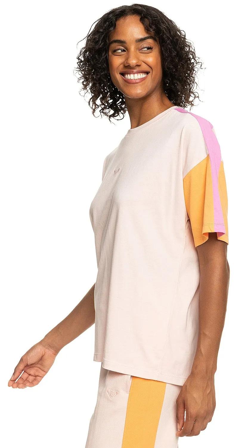 T-Shirt Roxy Essential Energy Cblock - MEK0/Peach Whip - women´s