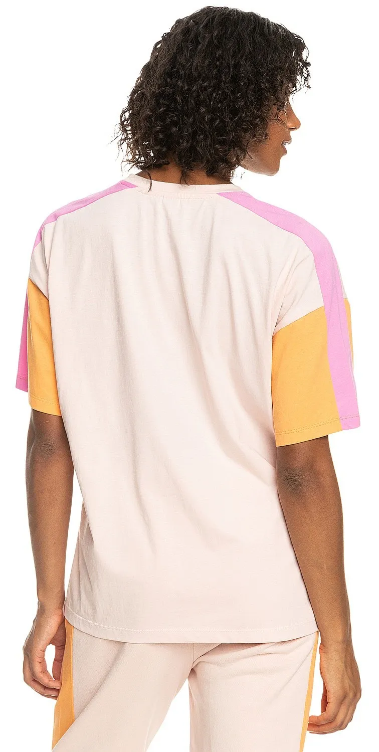 T-Shirt Roxy Essential Energy Cblock - MEK0/Peach Whip - women´s