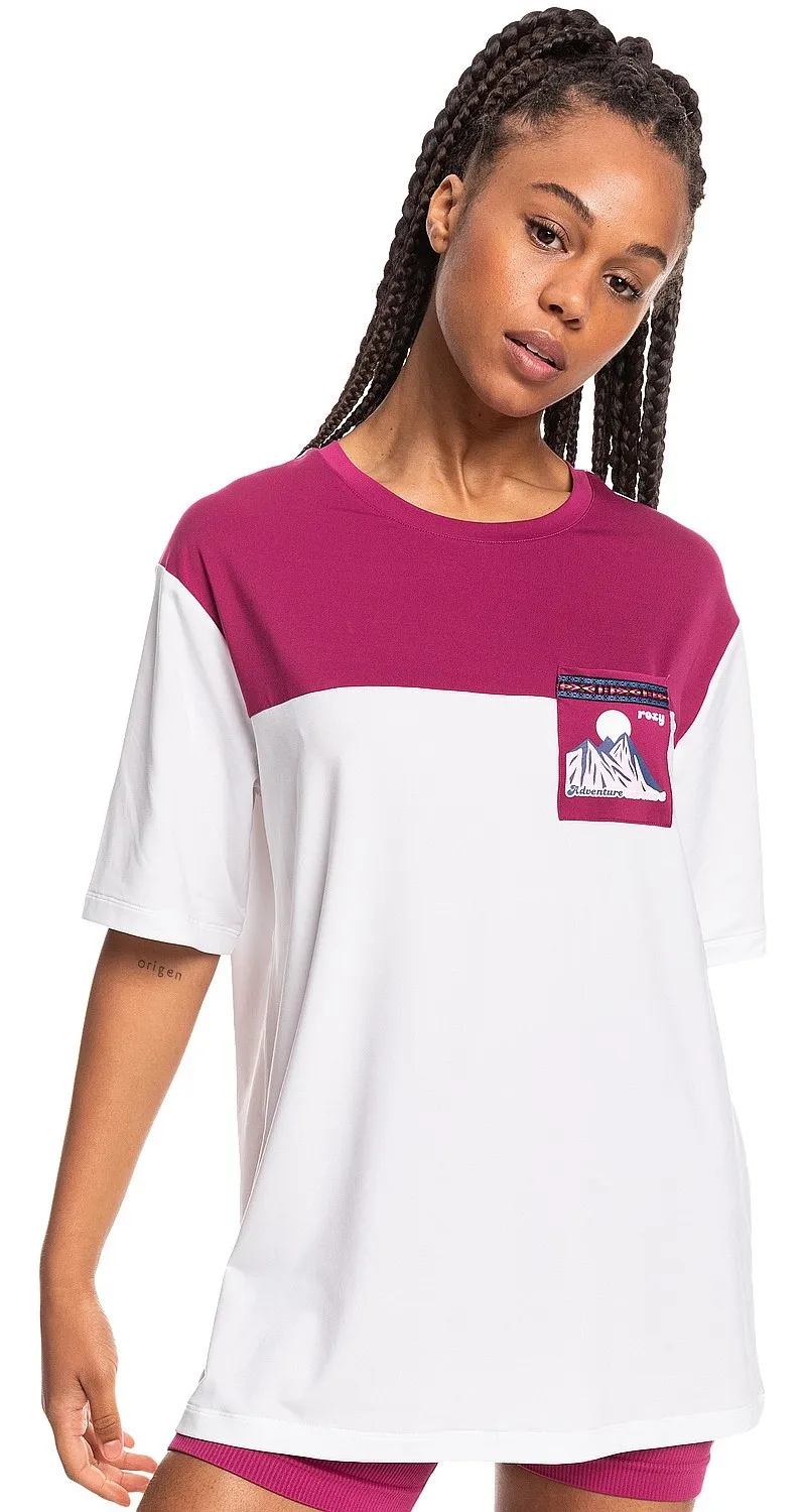 T-Shirt Roxy Explore The Tracks - MQB0/Boysenberry - women´s