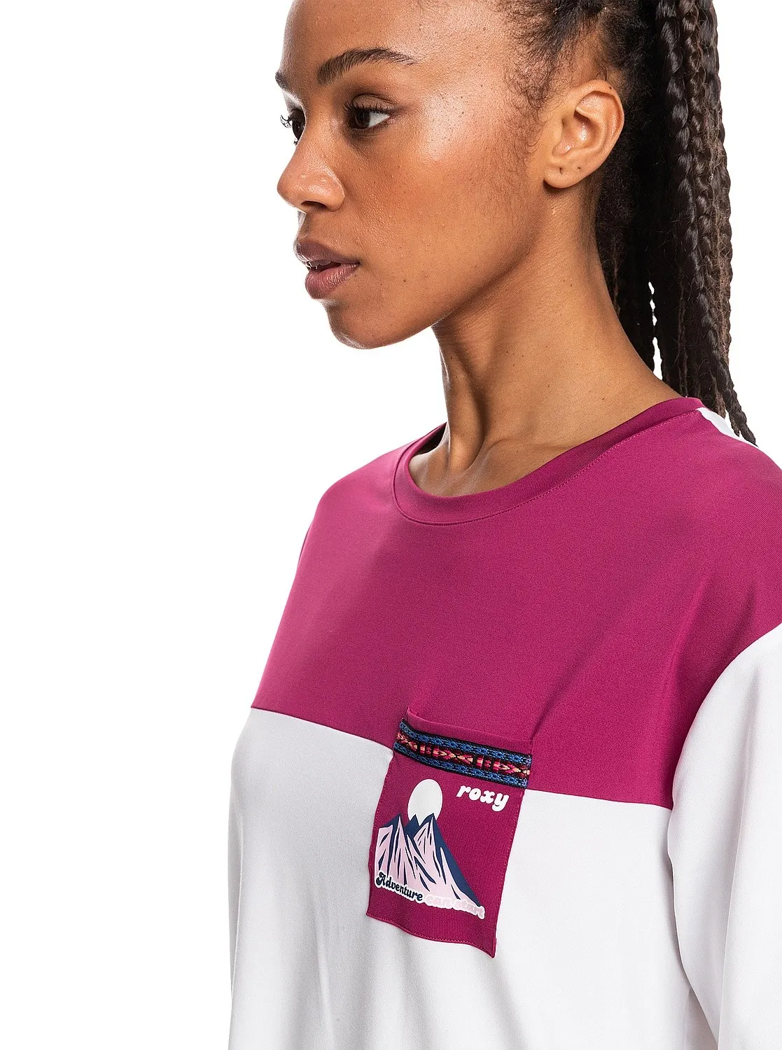 T-Shirt Roxy Explore The Tracks - MQB0/Boysenberry - women´s