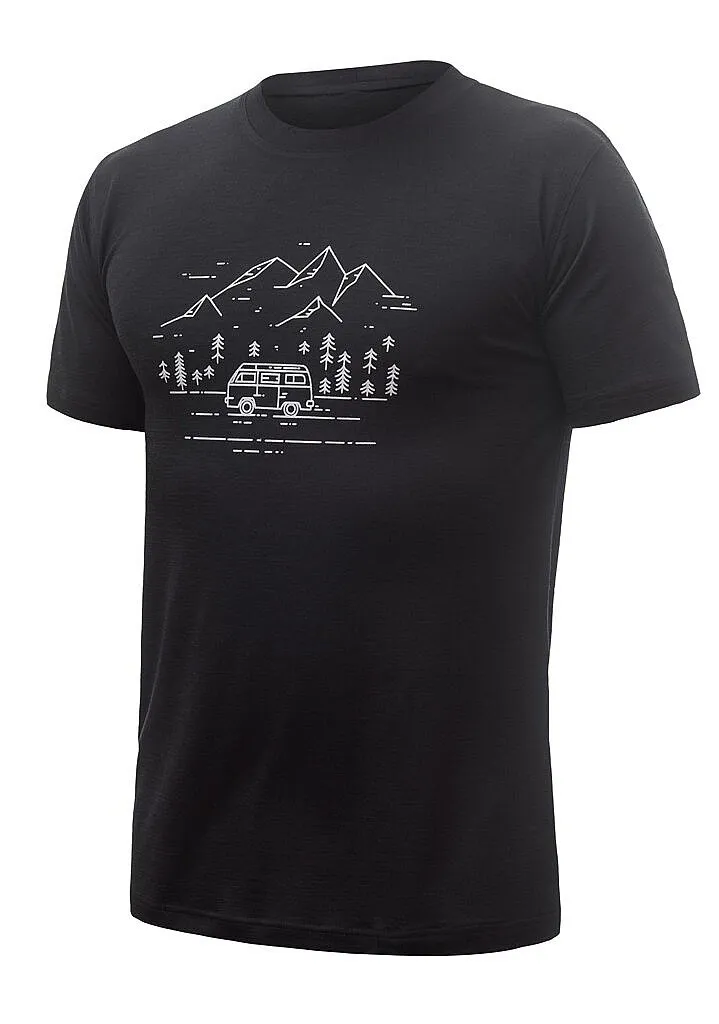 T-Shirt Sensor Merino Active PT Van Life - Black - men´s