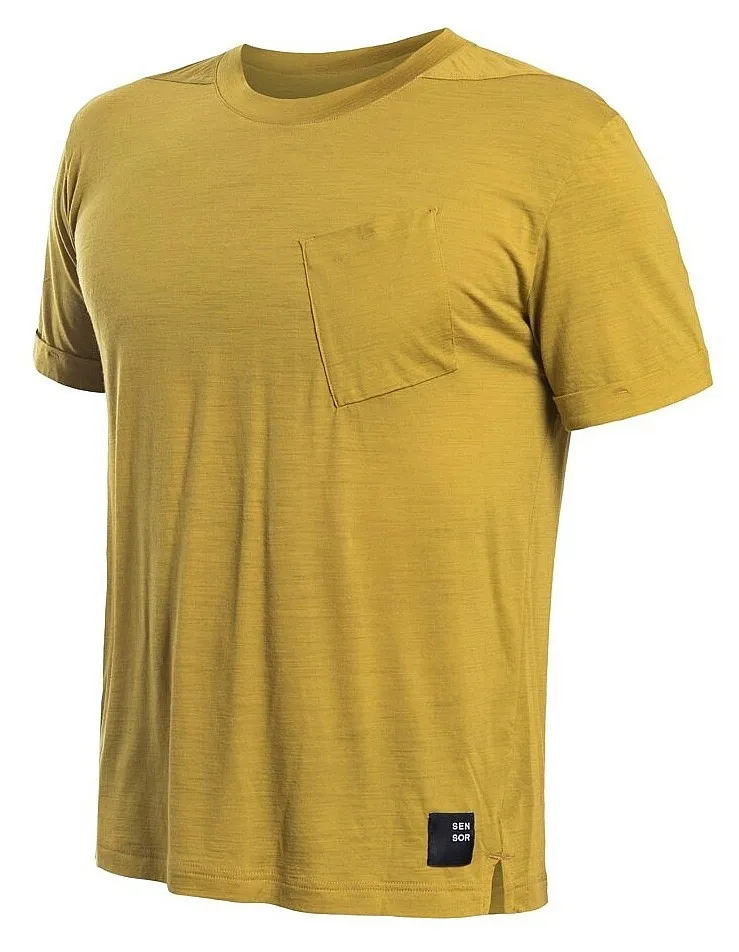 T-Shirt Sensor Merino Air - Mustard - men´s