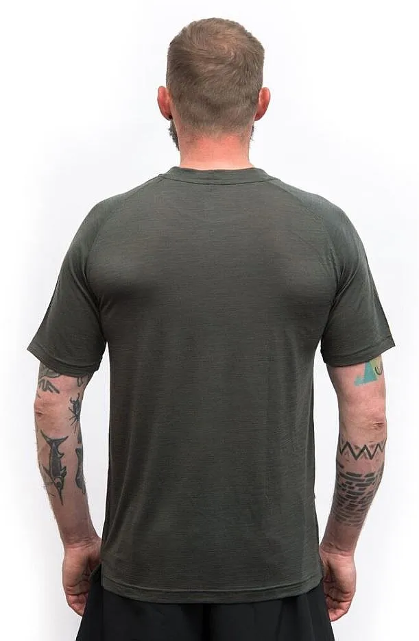 T-Shirt Sensor Merino Air Outdoors - Olive Green - men´s