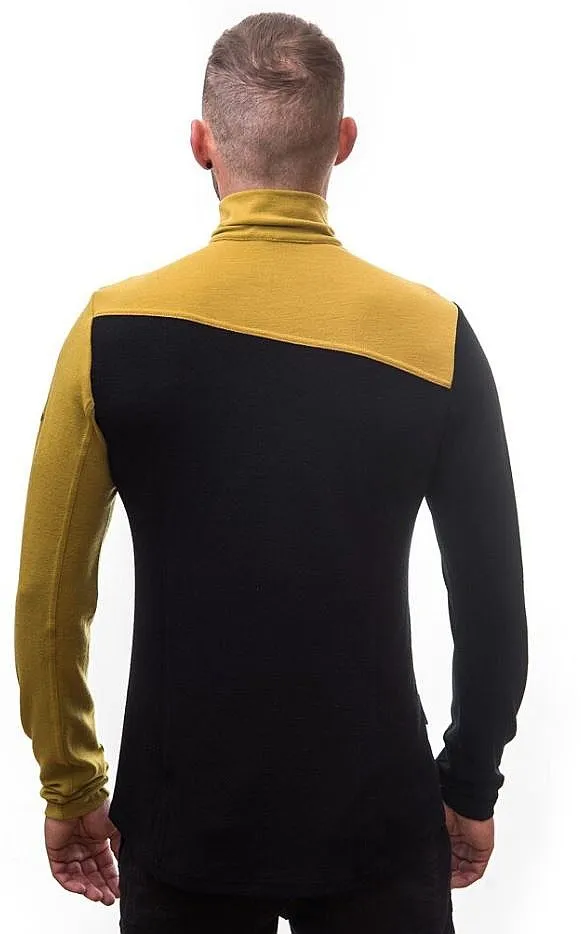 T-Shirt Sensor Merino Extreme LS - Mustard/Black - men´s