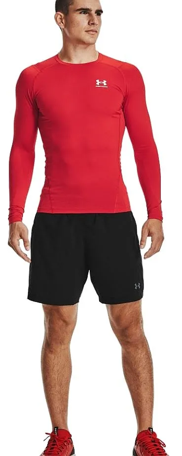 T-Shirt Under Armour HeatGear Armour Comp LS - 600/Red/White - men´s