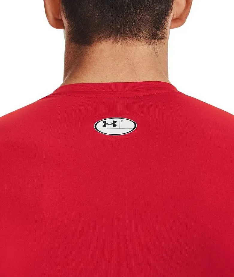 T-Shirt Under Armour HeatGear Armour Comp LS - 600/Red/White - men´s