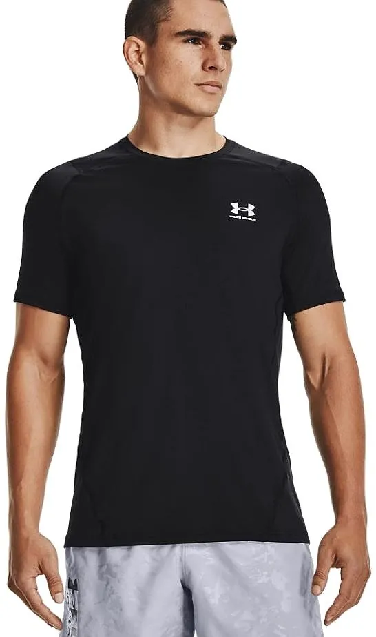 T-Shirt Under Armour HeatGear Armour Fitted - 001/Black/White - men´s