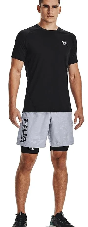 T-Shirt Under Armour HeatGear Armour Fitted - 001/Black/White - men´s